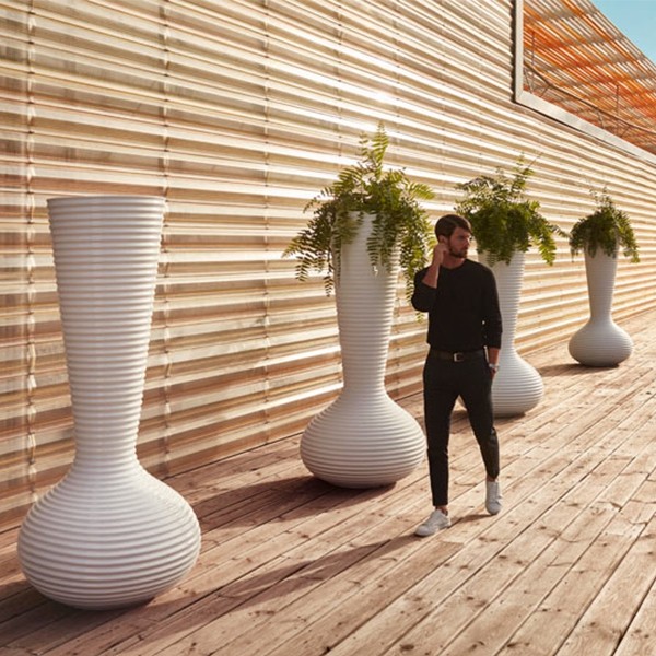 BLOOM - matt giant pot contemporary design planter - VONDOM