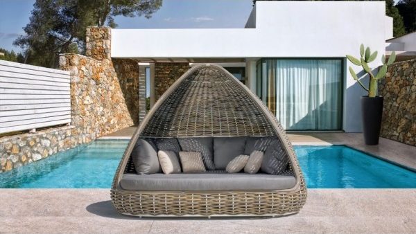 Shade beta outdoor rattan sofa - Skyline Design