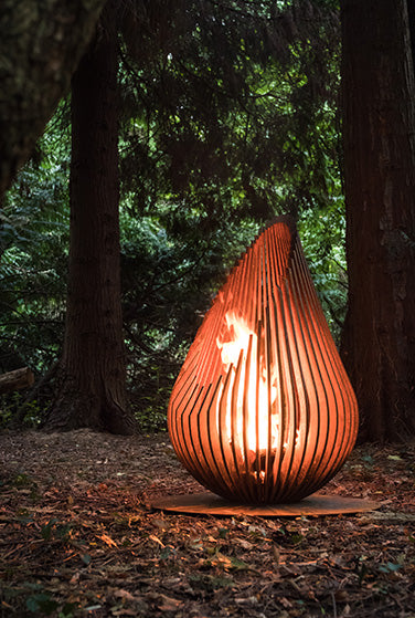 Brasero Exterieur Bois Dewdrop M Glowbus Terrasse