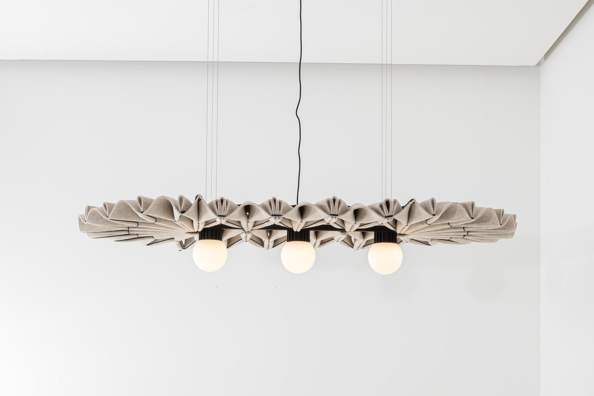 Sound Absorption ACOUSTIC PLEAT Edel Long - Acoustic Light Suspension