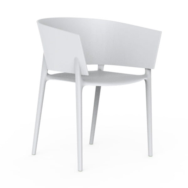 AFRICA Chair Stackable Seat White Color Vondom