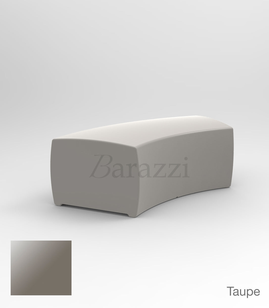 And Banco Laqué par Vondom - Banc Incurvé Finition Laquée disponible en 15 couleurs