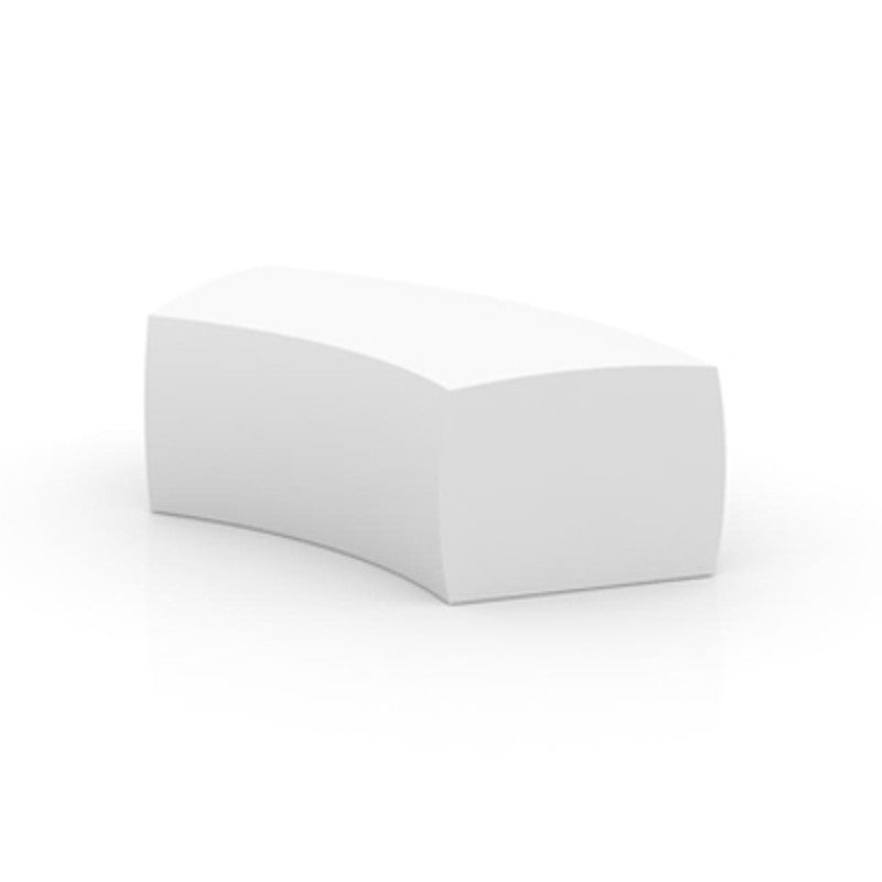 AND Curve White LED Light Bench by Vondom (switched off)