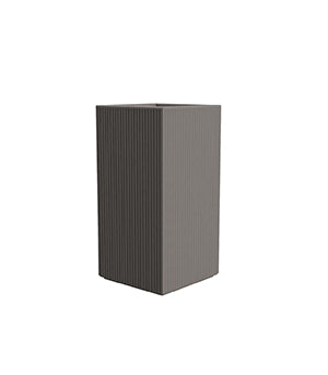 POT GATSBY CUBIC 80 cm - Planter Outside Grooved