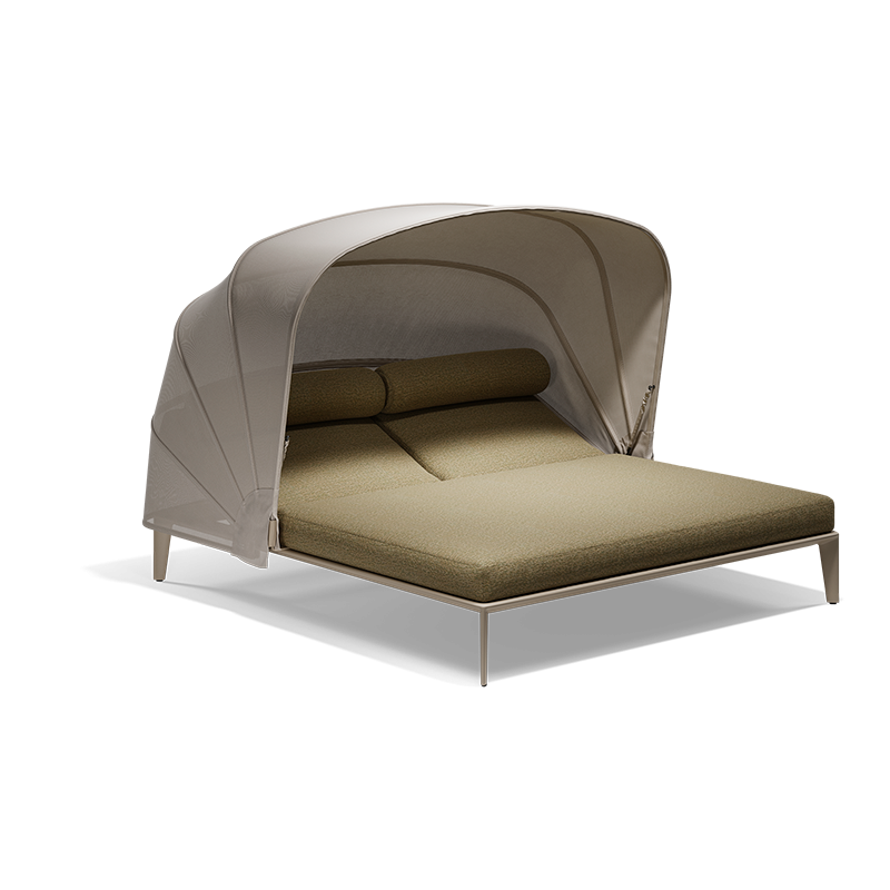 PASDENA Vondom 2-seater sun lounger with sunshade