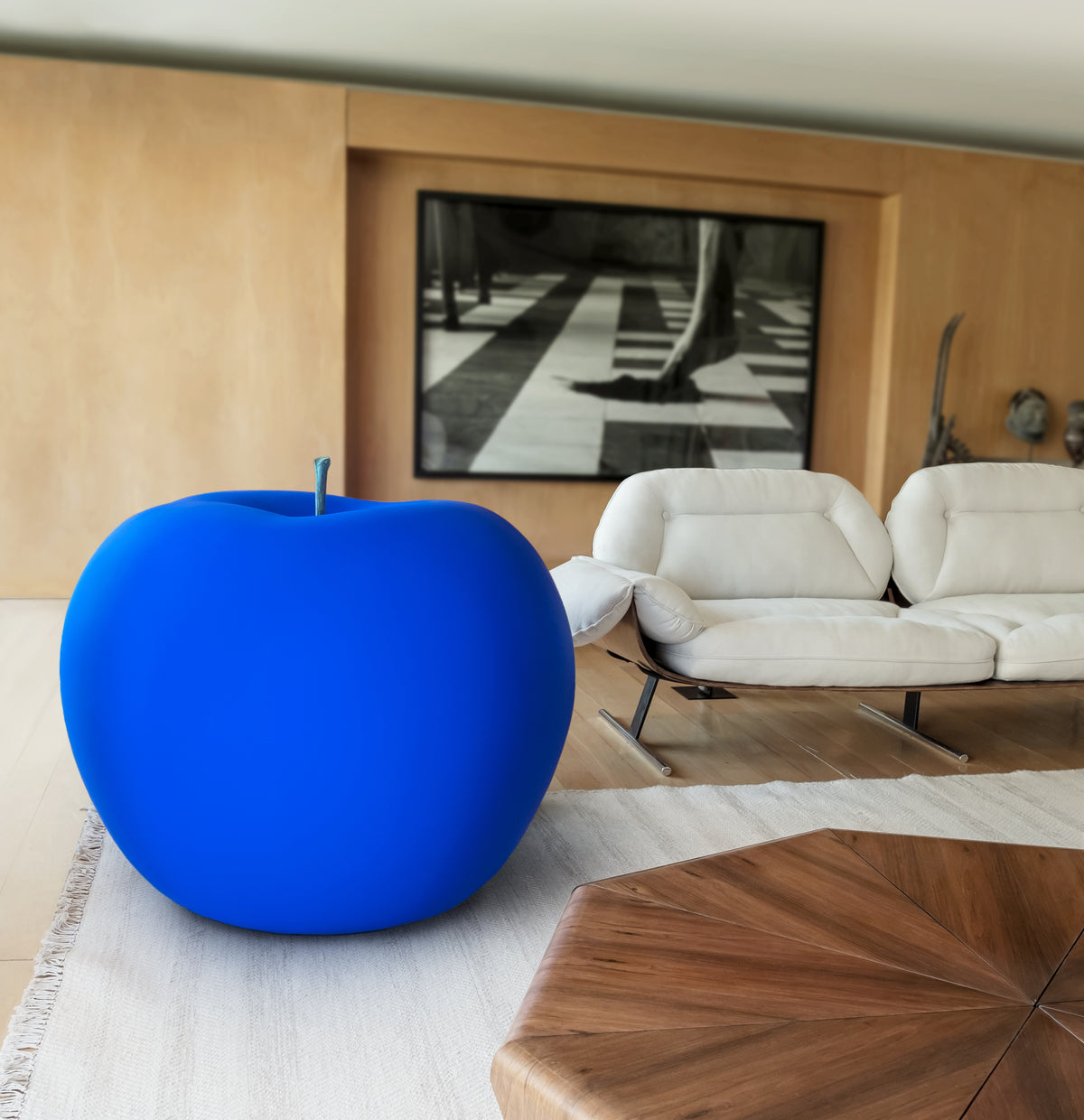 Banane Velours Mat Couleur Bleu Lapis Lazuli Bull and Stein Lisa Pappon