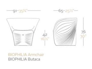 Chaise Biophilia Vondom