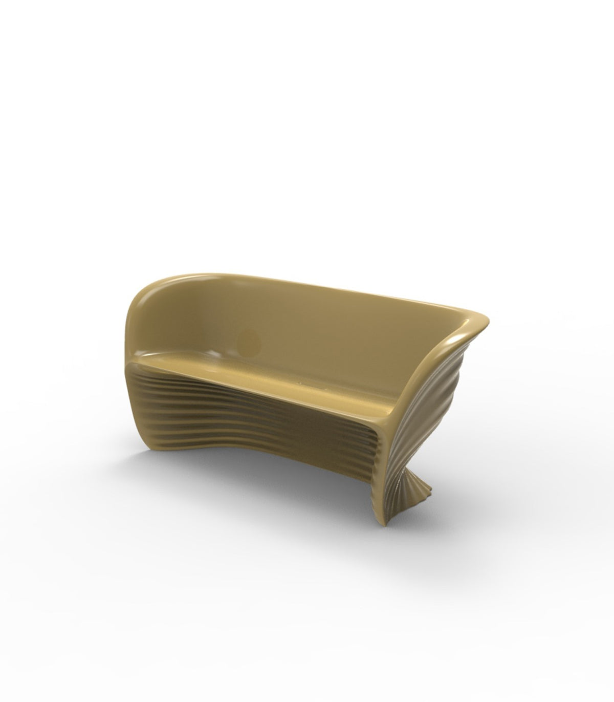 Canapé Design Biophilia Vondom laqué - champagne