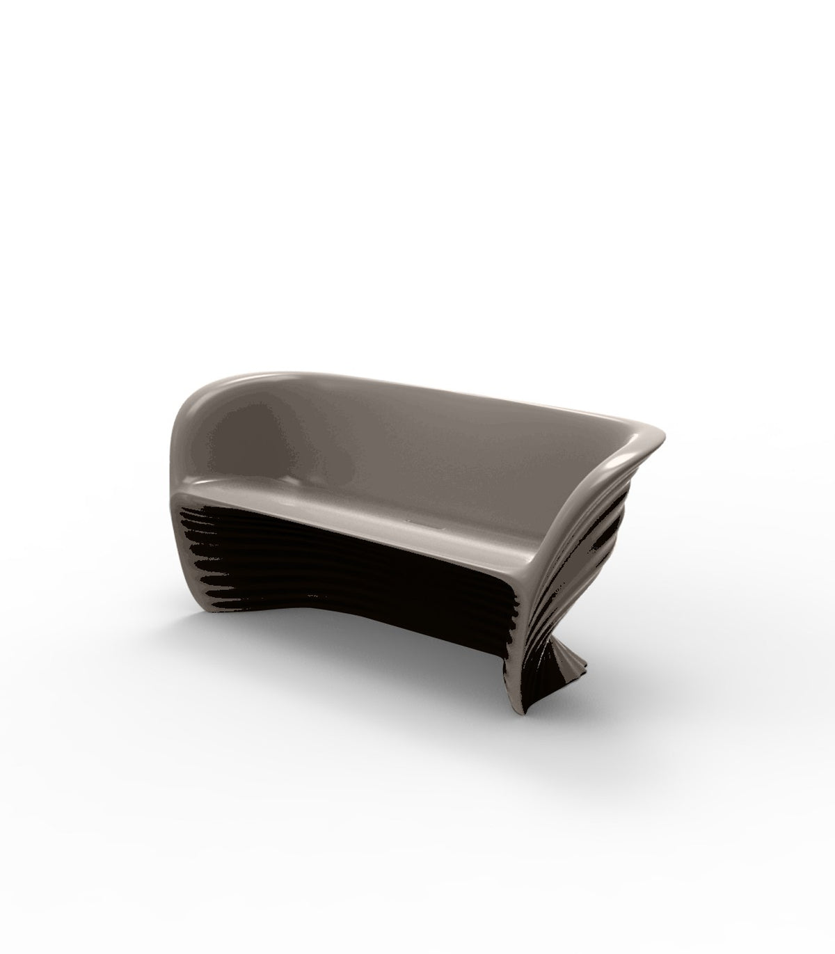 Canapé Design Biophilia Vondom laqué - taupe