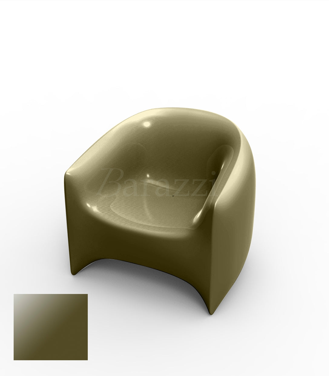 BLOW Khaki Armchair Lacquered Vondom