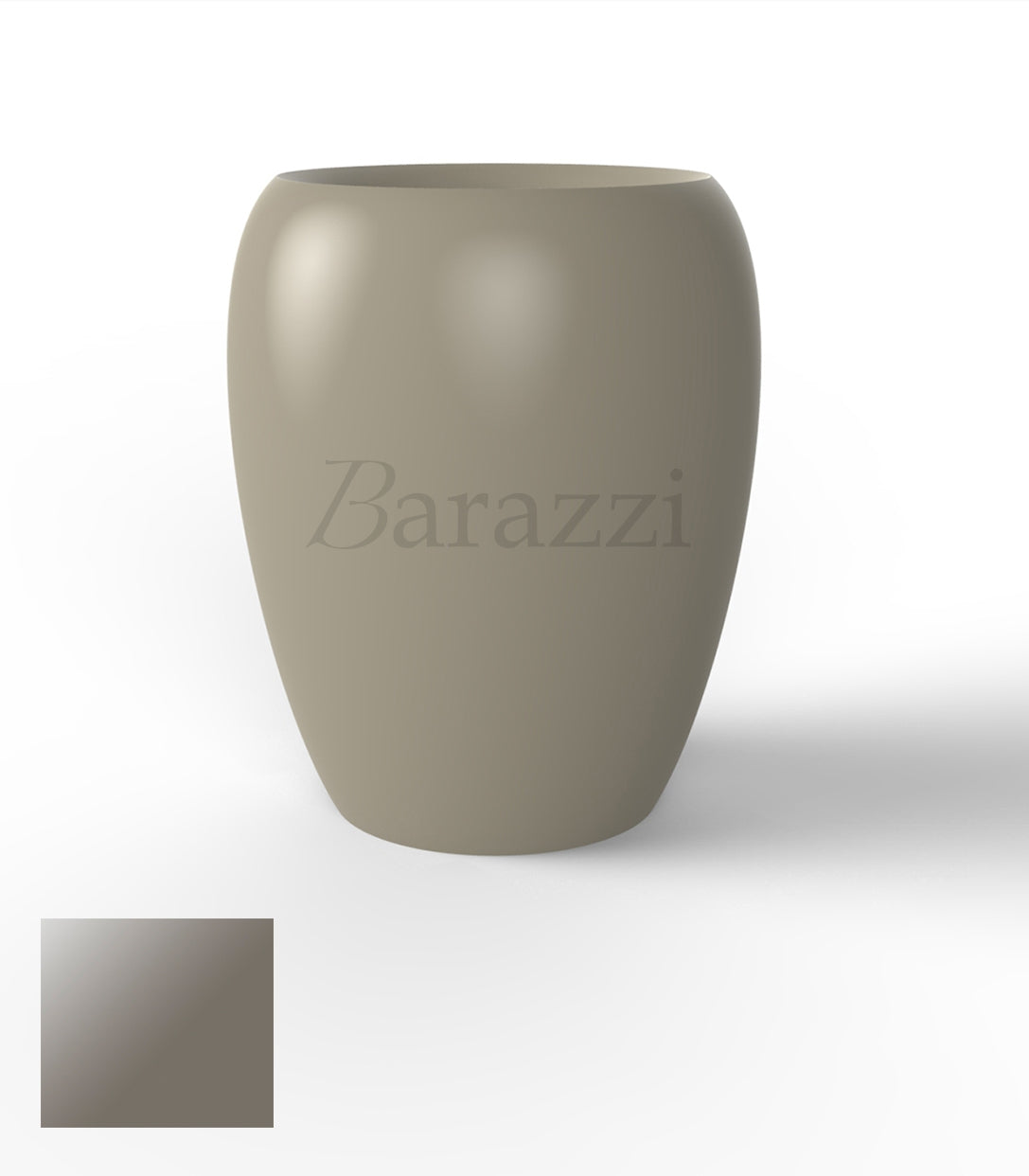 BLOW Pots 120 Taupe Polyethylene Laque Vondom