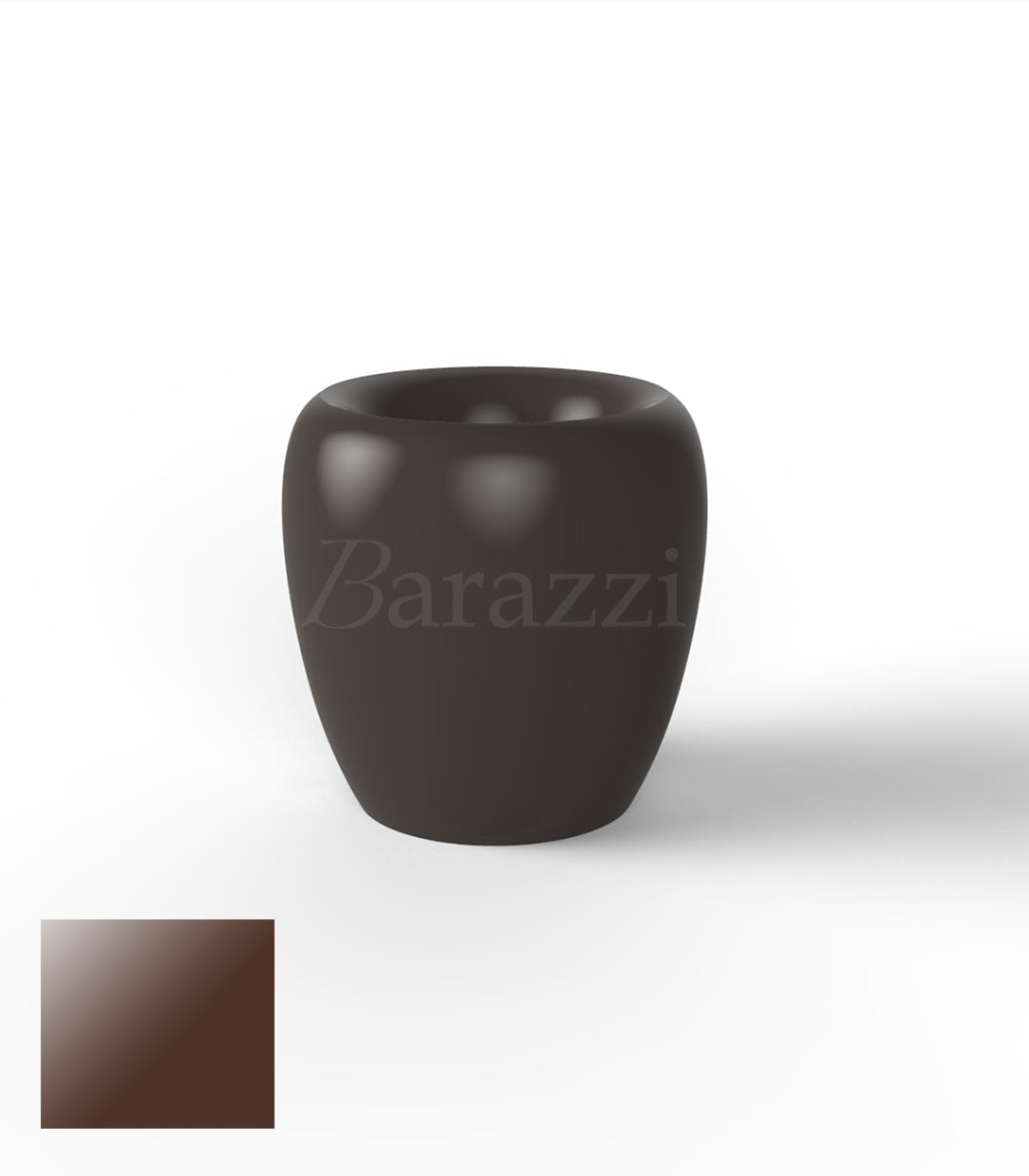 BLOW Pots 60 Marron Polyethylene Laque Vondom
