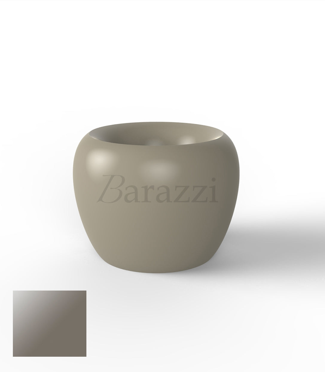 BLOW Pots 75 Taupe Polyethylene Laque Vondom