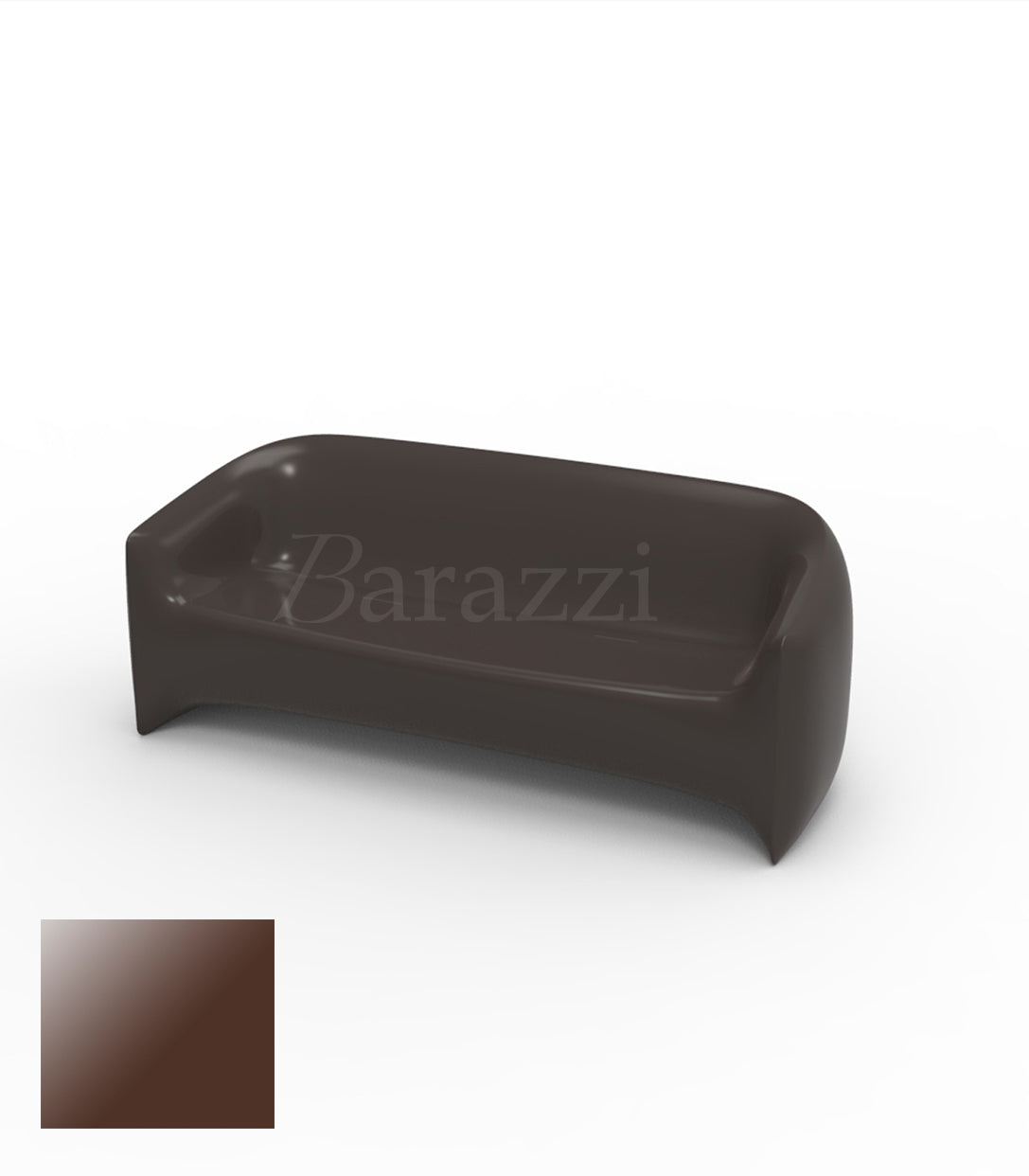 BLOW Sofa Marron Polyethylene Laque Vondom