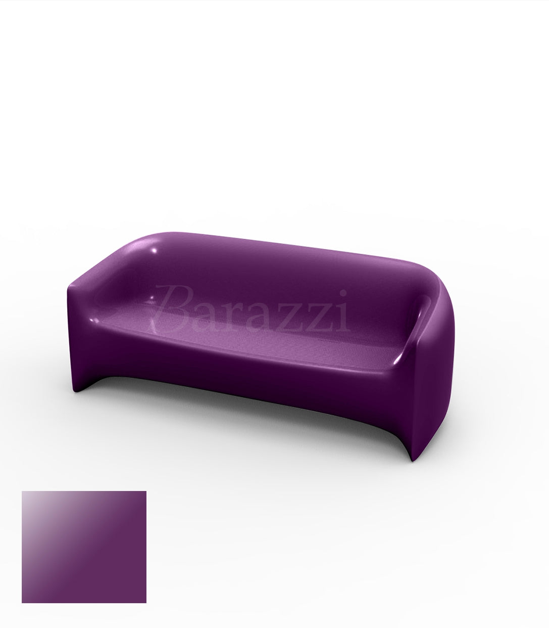BLOW Sofa Prune Polyethylene Laque Vondom 