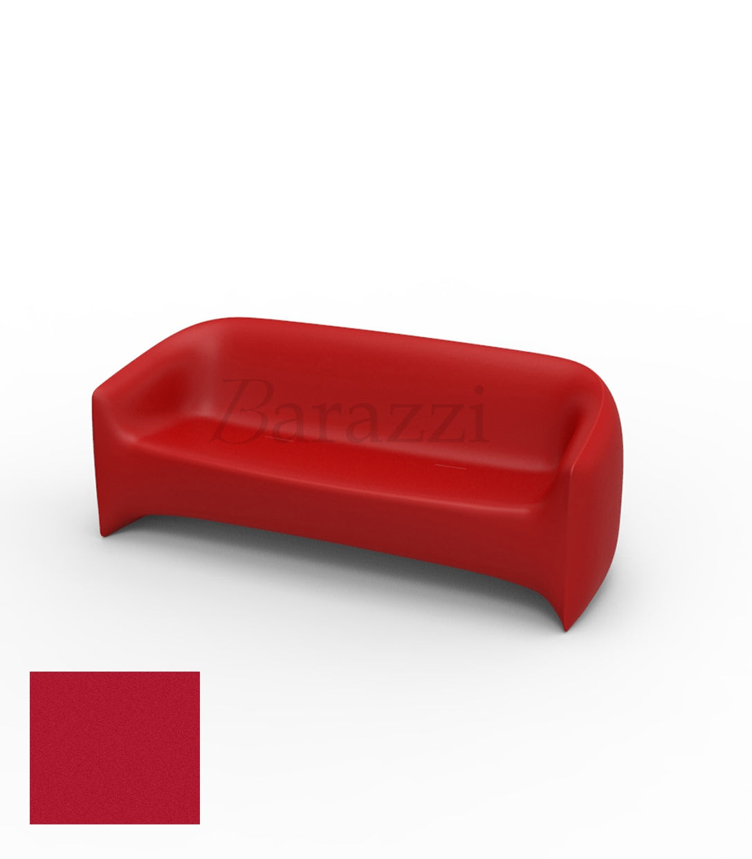 BLOW Sofa Rouge Polyethylene Mat Vondom