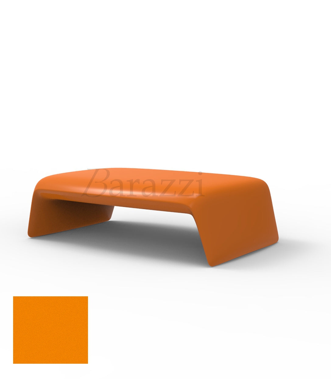 BLOW Coffee Table Orange Matt Polyethylene Vondom