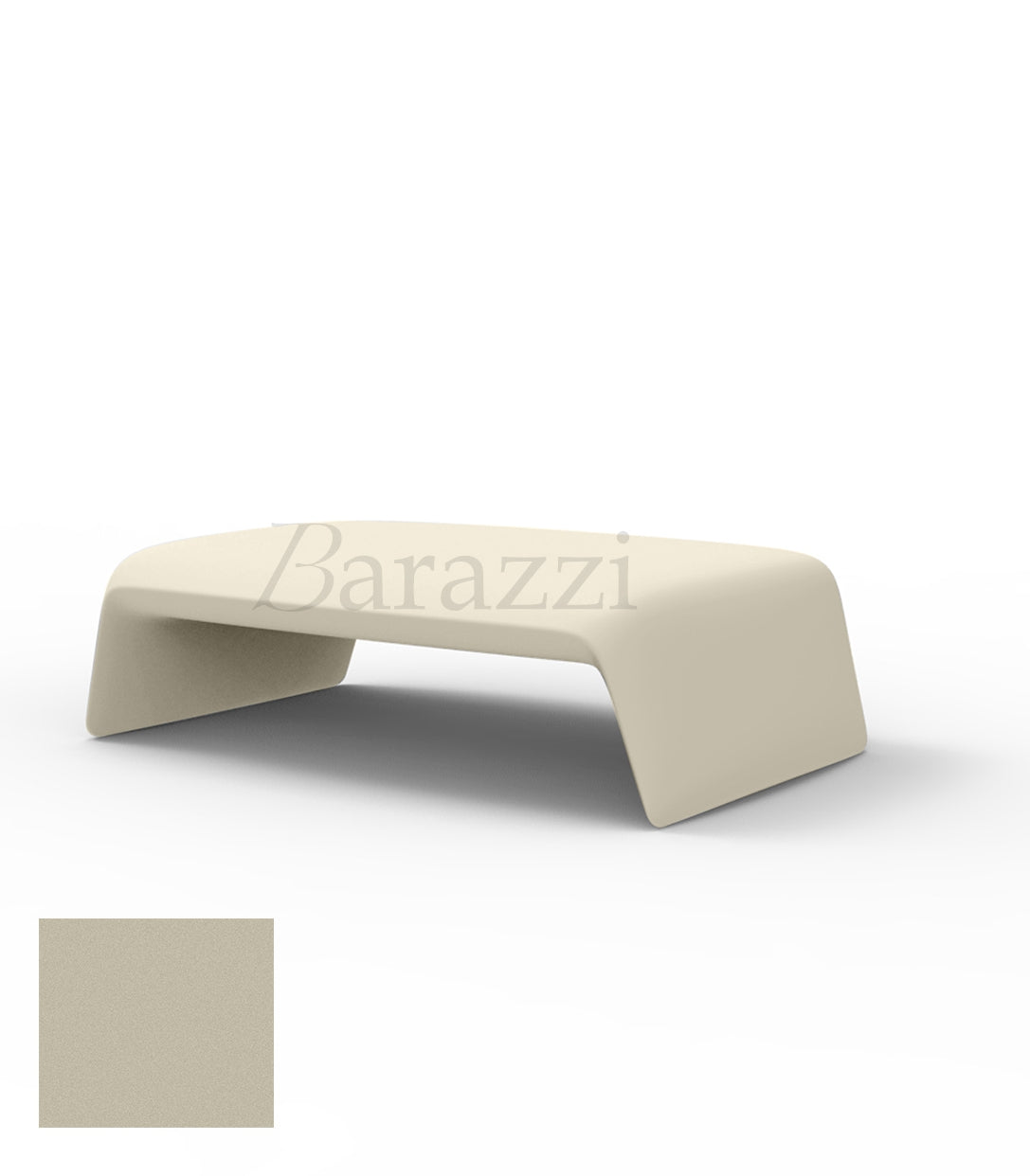 BLOW Coffee Table Ecru Matt Polyethylene Vondom