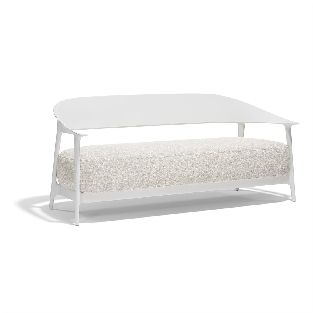 White 3-seater upholstered indoor-outdoor sofa AFRICA Vondom