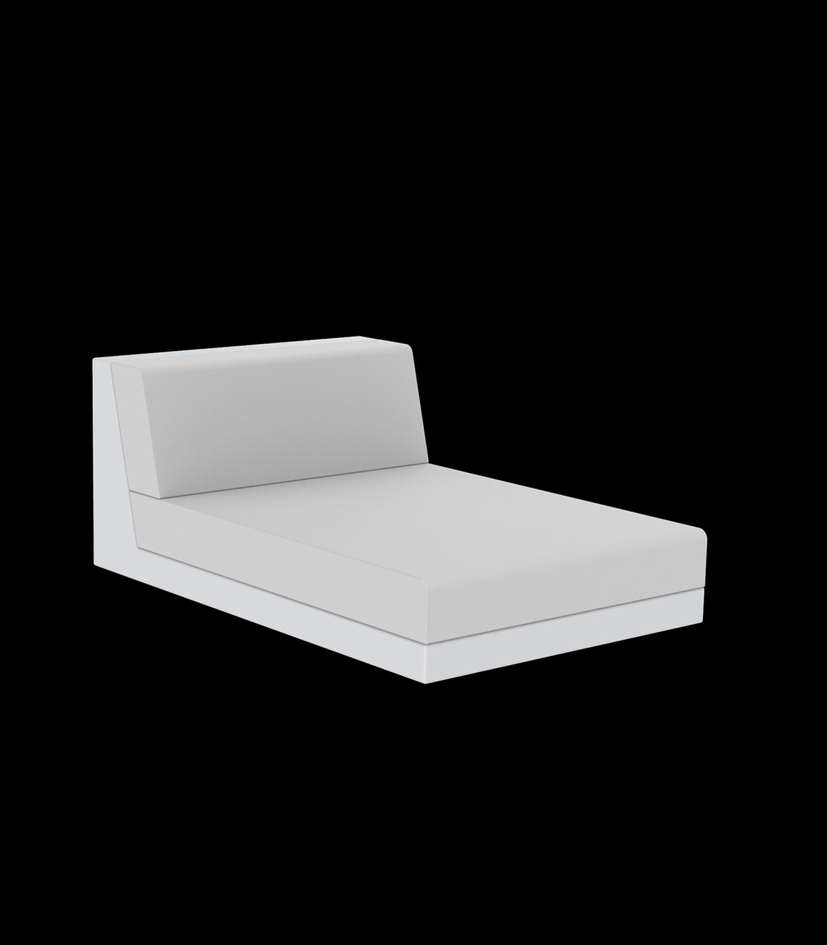 PIXEL SOFA MODULE LONG CHAIR RGB : Lighted Modular Outdoor Sofa