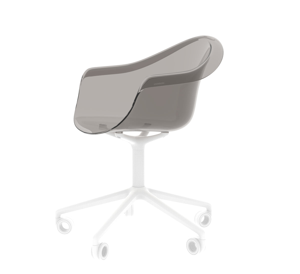 INCASSO SWIVEL ARMCHAIR WITH CASTER - Chaise Bureau Roulante design