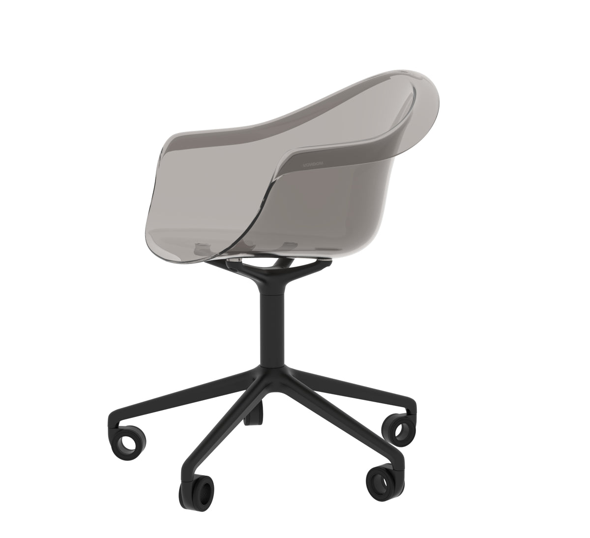 INCASSO SWIVEL ARMCHAIR WITH CASTER - Chaise Bureau Roulante design