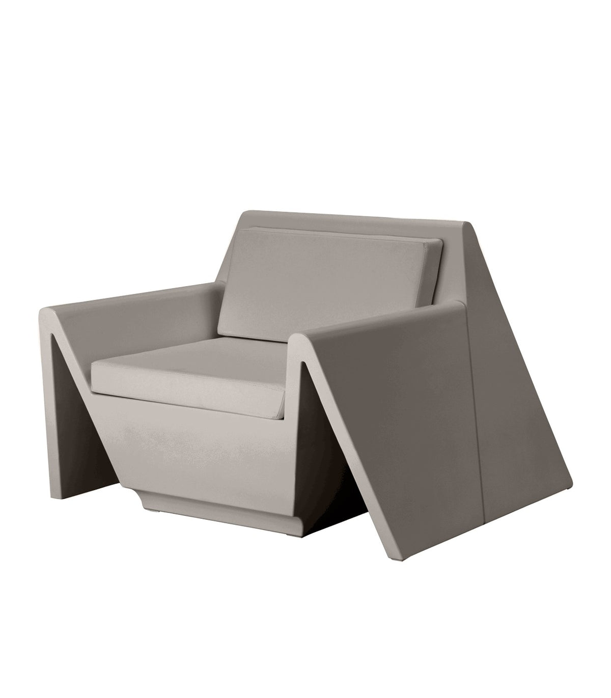 CHAISE LONGUE REST - Fauteuil Terrasse extérieur Hôtel taupe