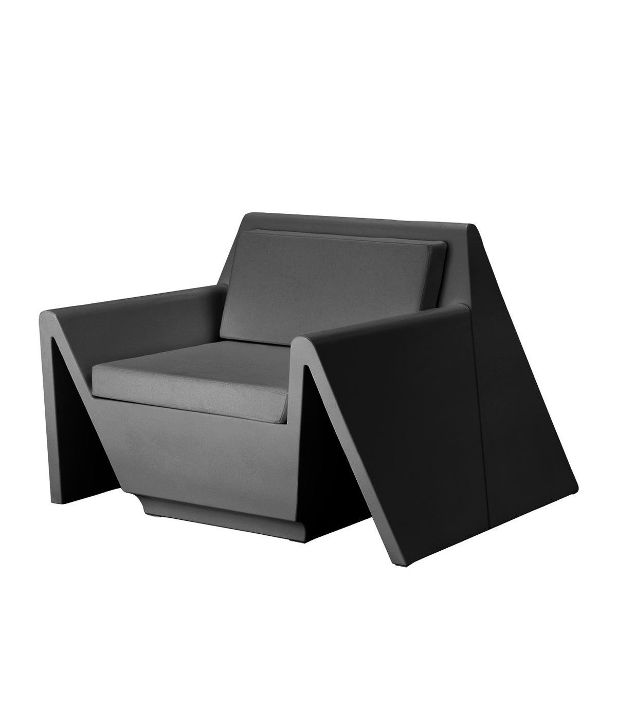 CHAISE LONGUE REST - Fauteuil Terrasse extérieur Hôtel noir