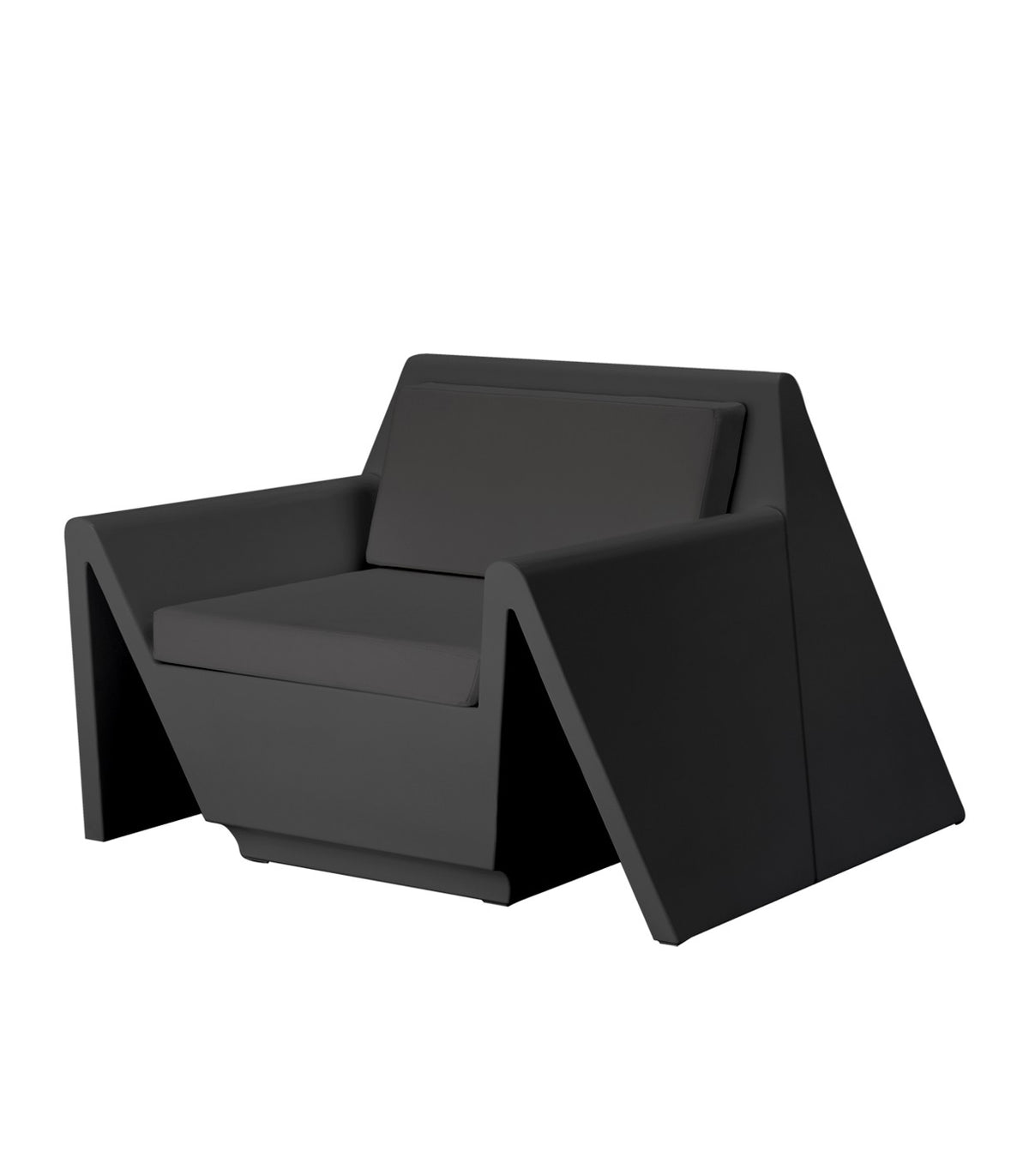 CHAISE LONGUE REST - Fauteuil Terrasse extérieur Hôtel noir