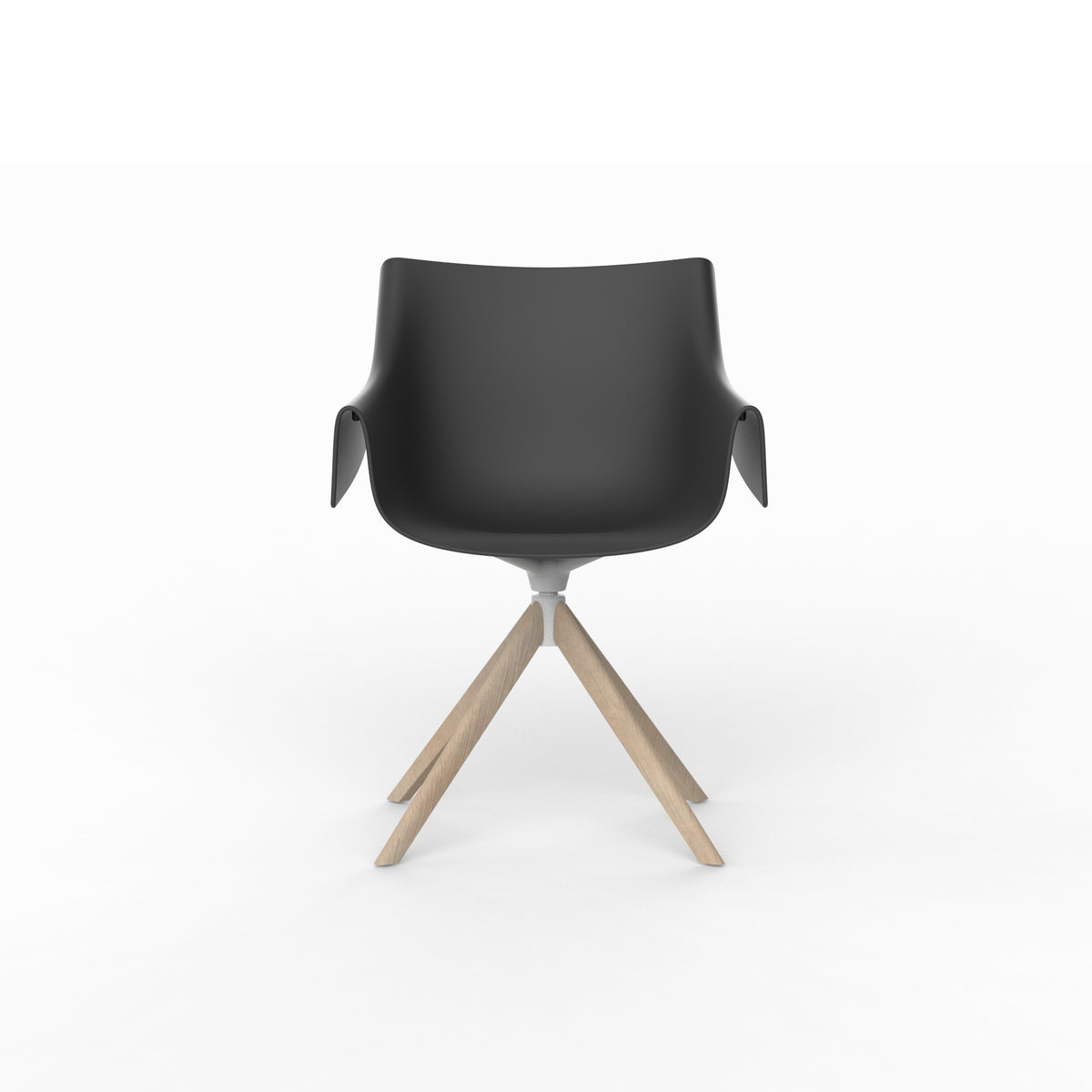 MANTA WOODEN SWIVEL ARMCHAIR - Wooden Swivel Chair