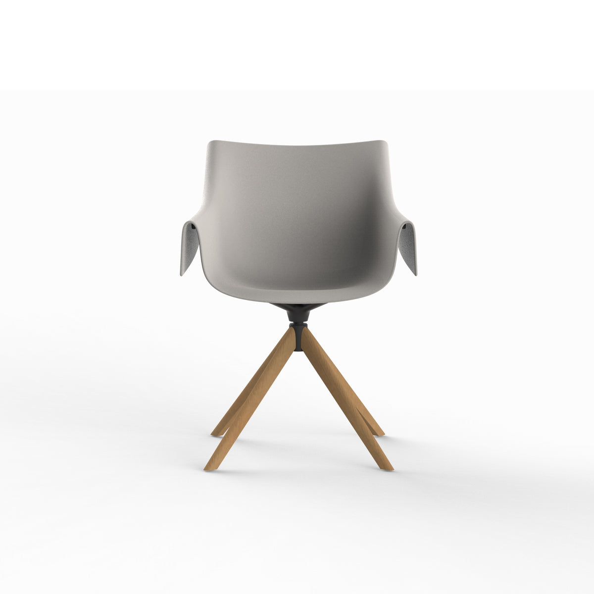 MANTA WOODEN SWIVEL ARMCHAIR - Wooden Swivel Chair