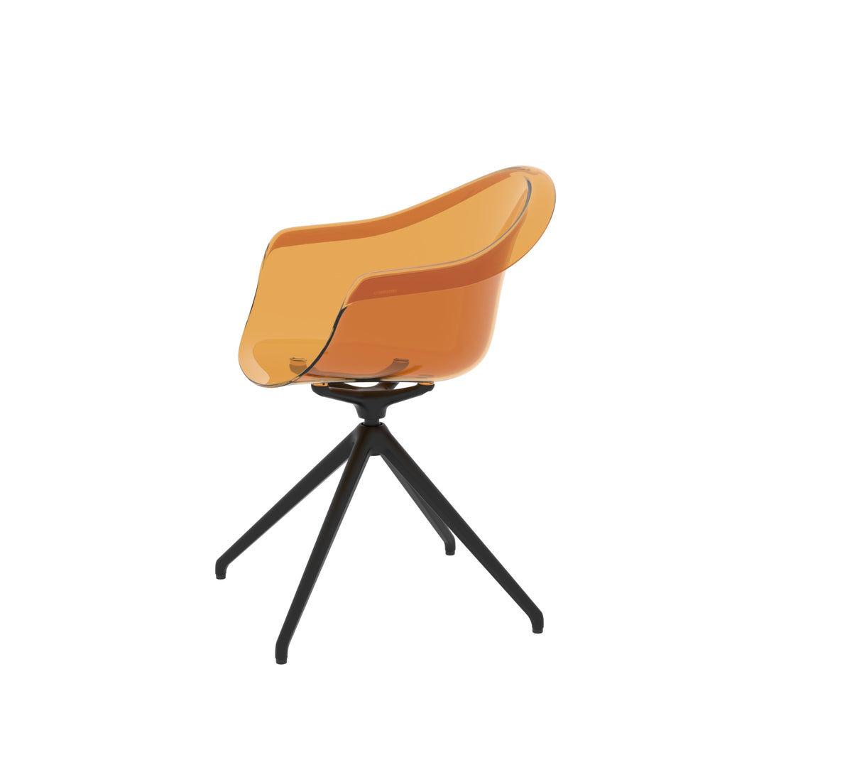INCASSO SWIVEL ARMCHAIR - Swivel Chair Incurved Seat