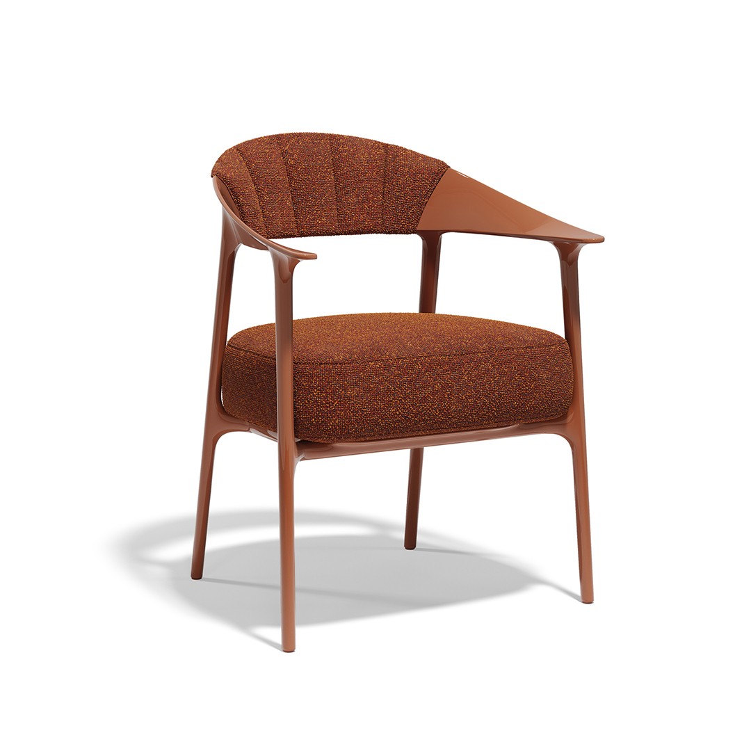 upholstered dining chair with armrests indoor outdoor AFRICA Vondom
