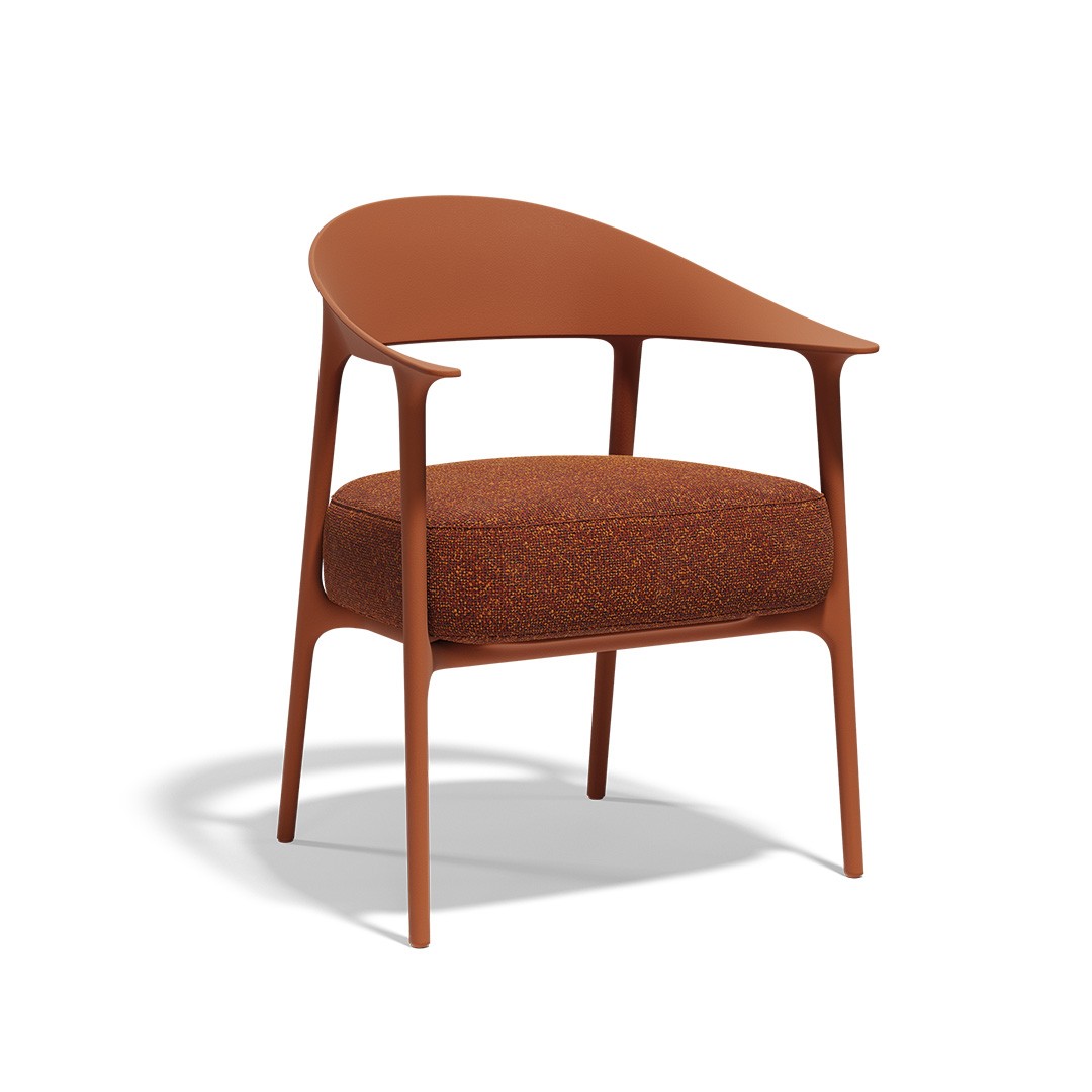 AFRICA Vondom indoor outdoor upholstered dining chair with armrests 65093