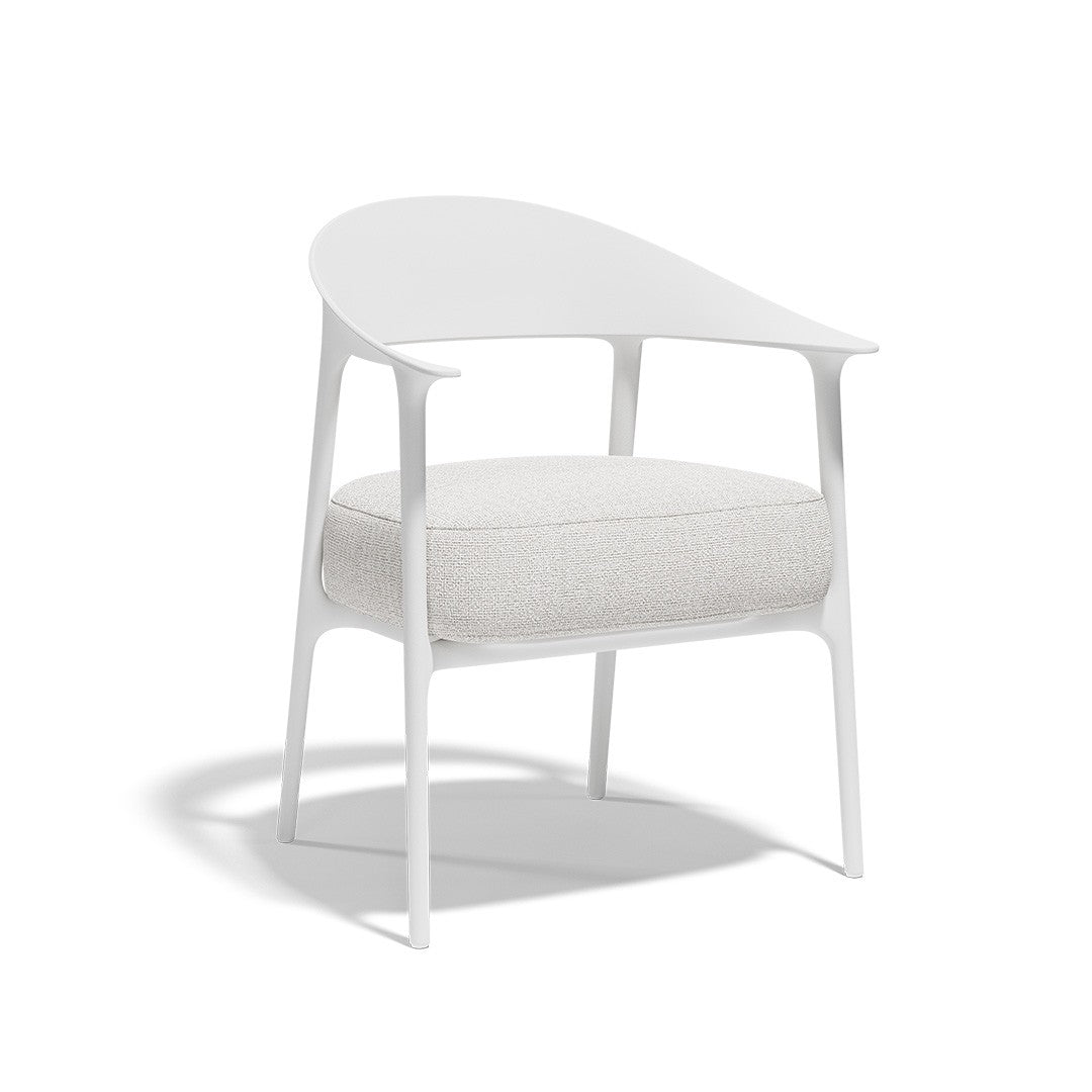 chaise rembourée de terrasse africa vondom blanc 65093