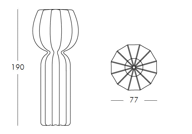 Cucun Lampe de Sol dessin technique