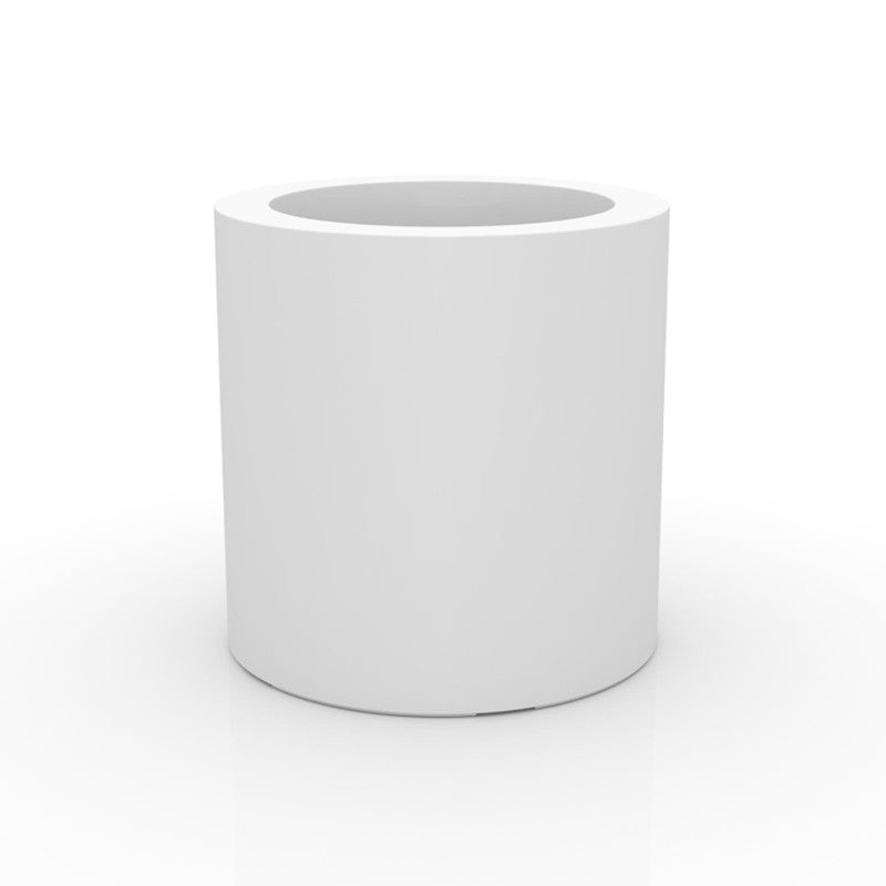 Vondom CYLINDER White Pot with Lacquered Finish