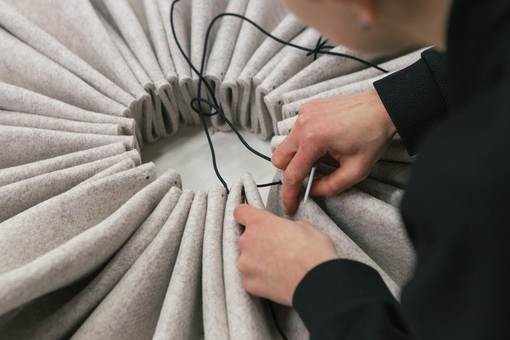 Tissu Acoustique Diffuseur Acoustique Mural ACOUSTIQUE PLEAT Ripple Murale