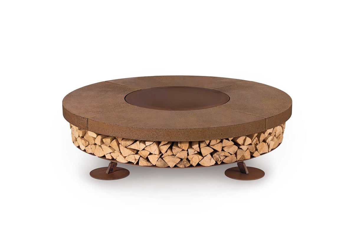 Plaque - Ercole Brown 150 - Brasero Béton Marron - AK47