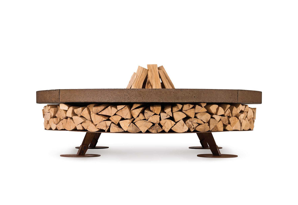 Ercole Brown 150 - Outdoor Fire Pit Concrete Brown - AK47