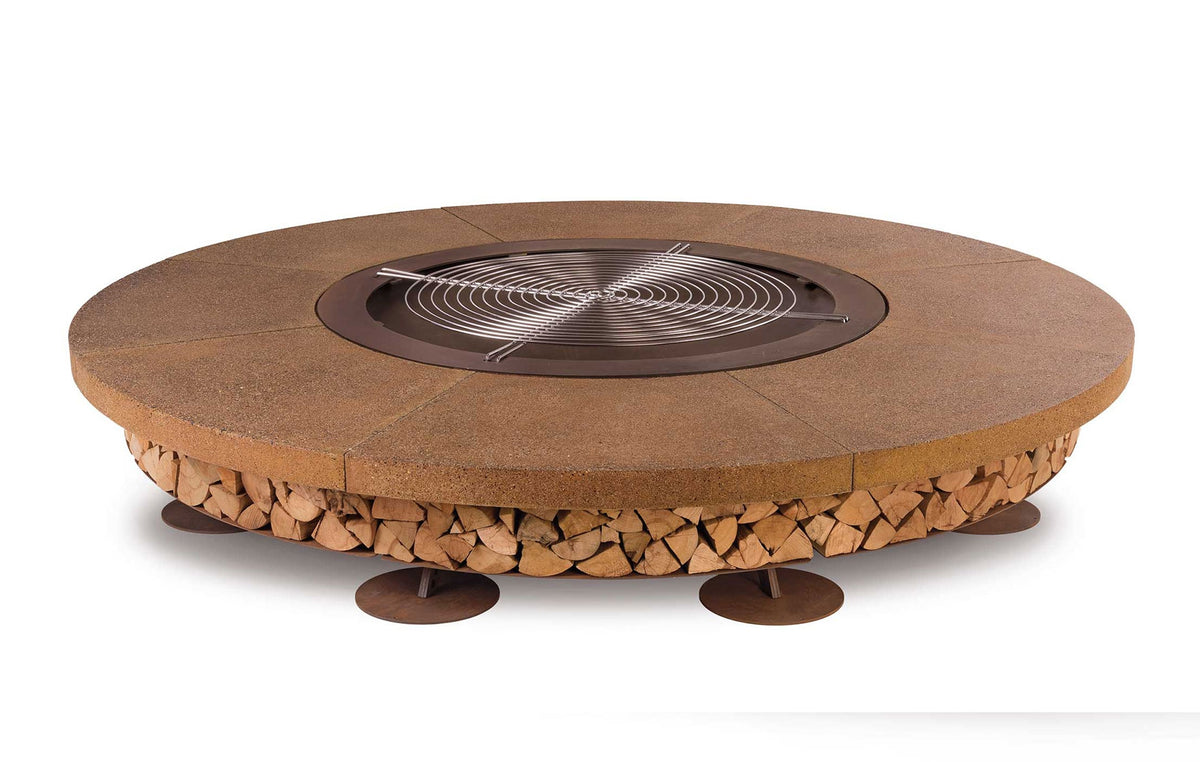 Ercole Brown 250 - Outdoor Fire Pit Concrete Brown - AK47