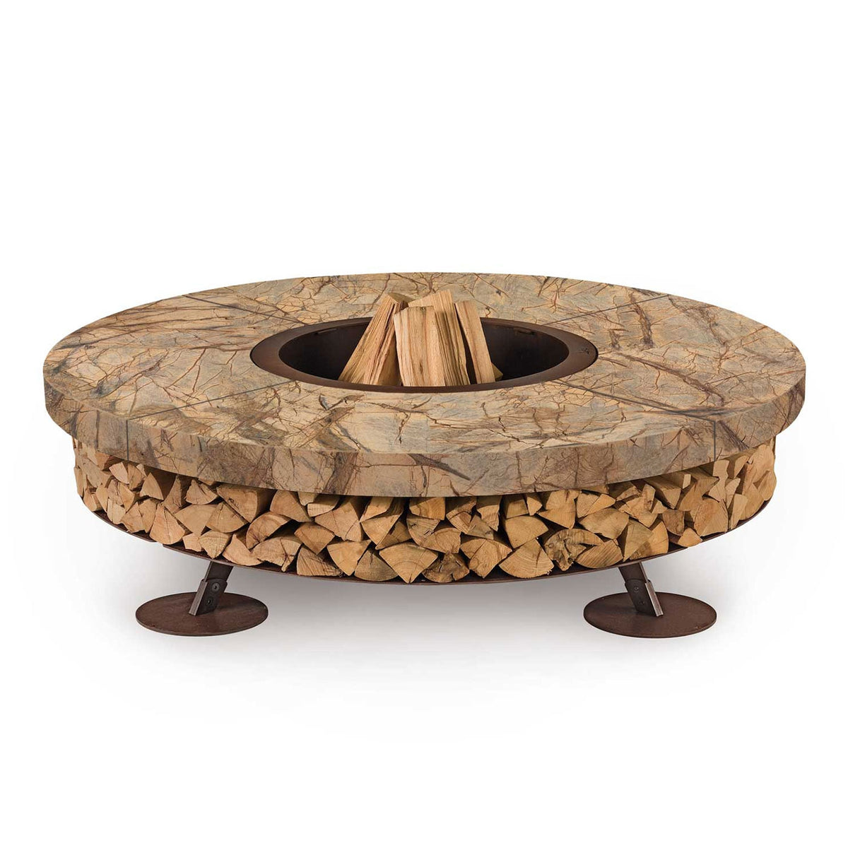 Ercole Rainforest Brown 150 - Brasero Marbre Brun - AK47