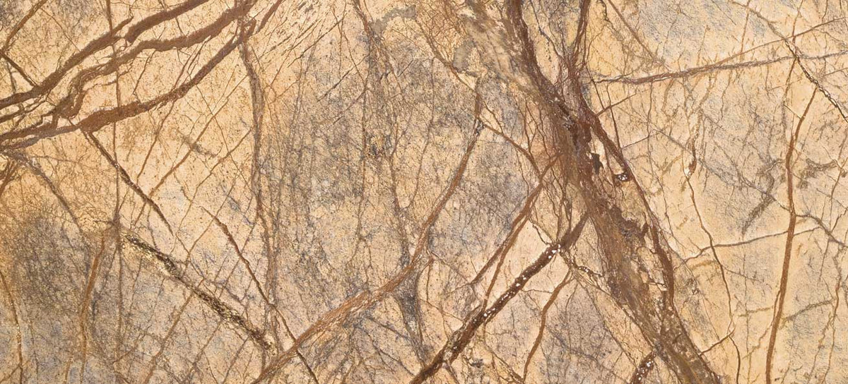 Détail Marbre Brun - Ercole Rainforest Brown 150 - Brasero Marbre Brun - AK47