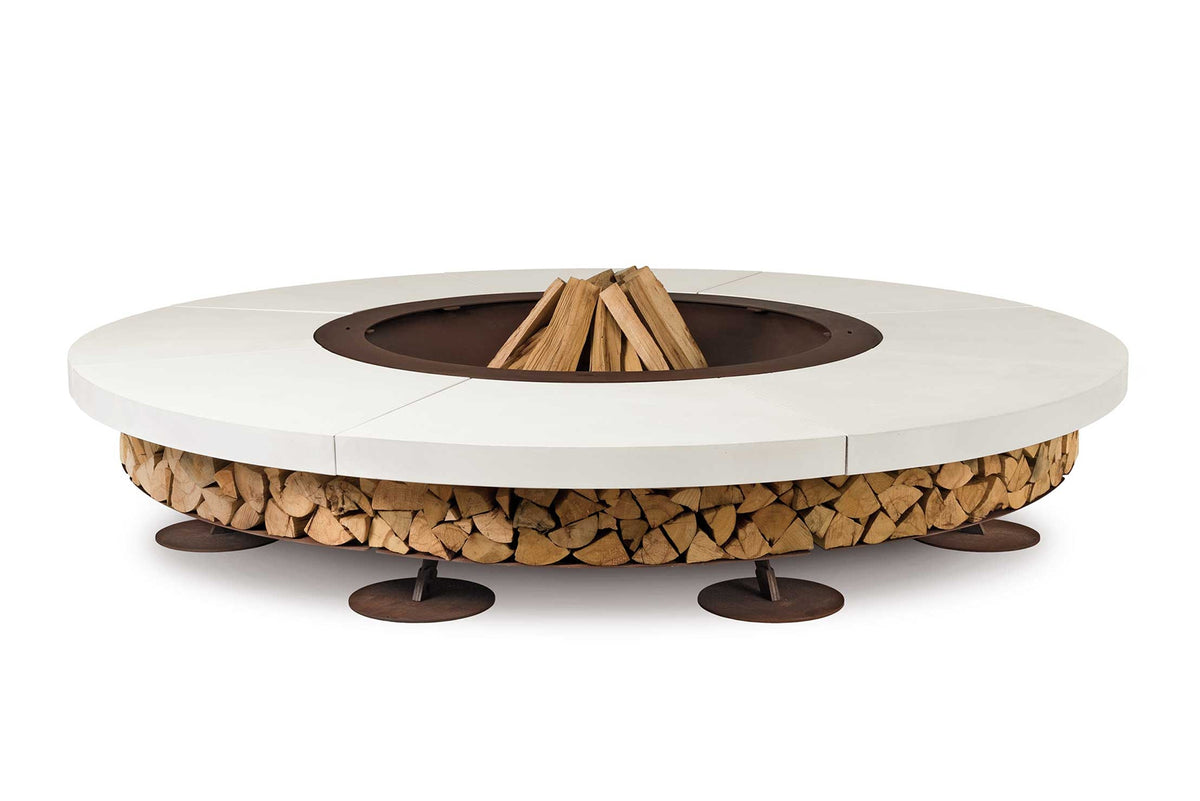 Ercole White 250 - Outdoor Fire Pit Concrete - AK47