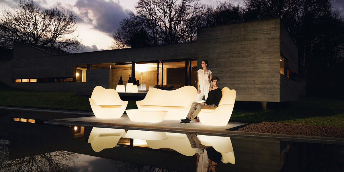 SABINAS CHAISE LONGUE - Fauteuil extérieur courbée