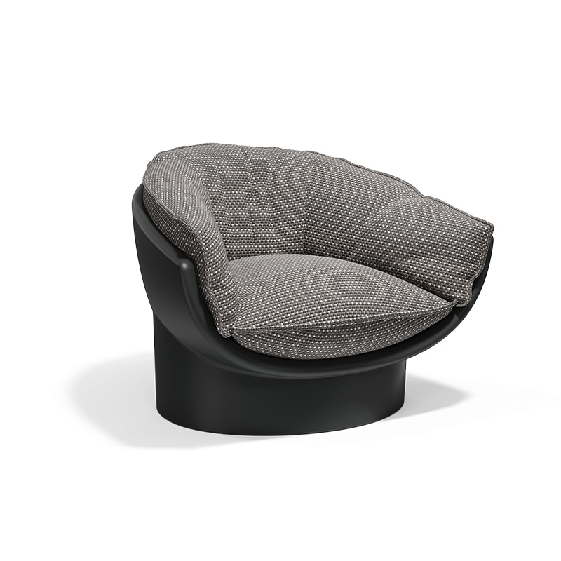 Luna Vondom black indoor outdoor armchair