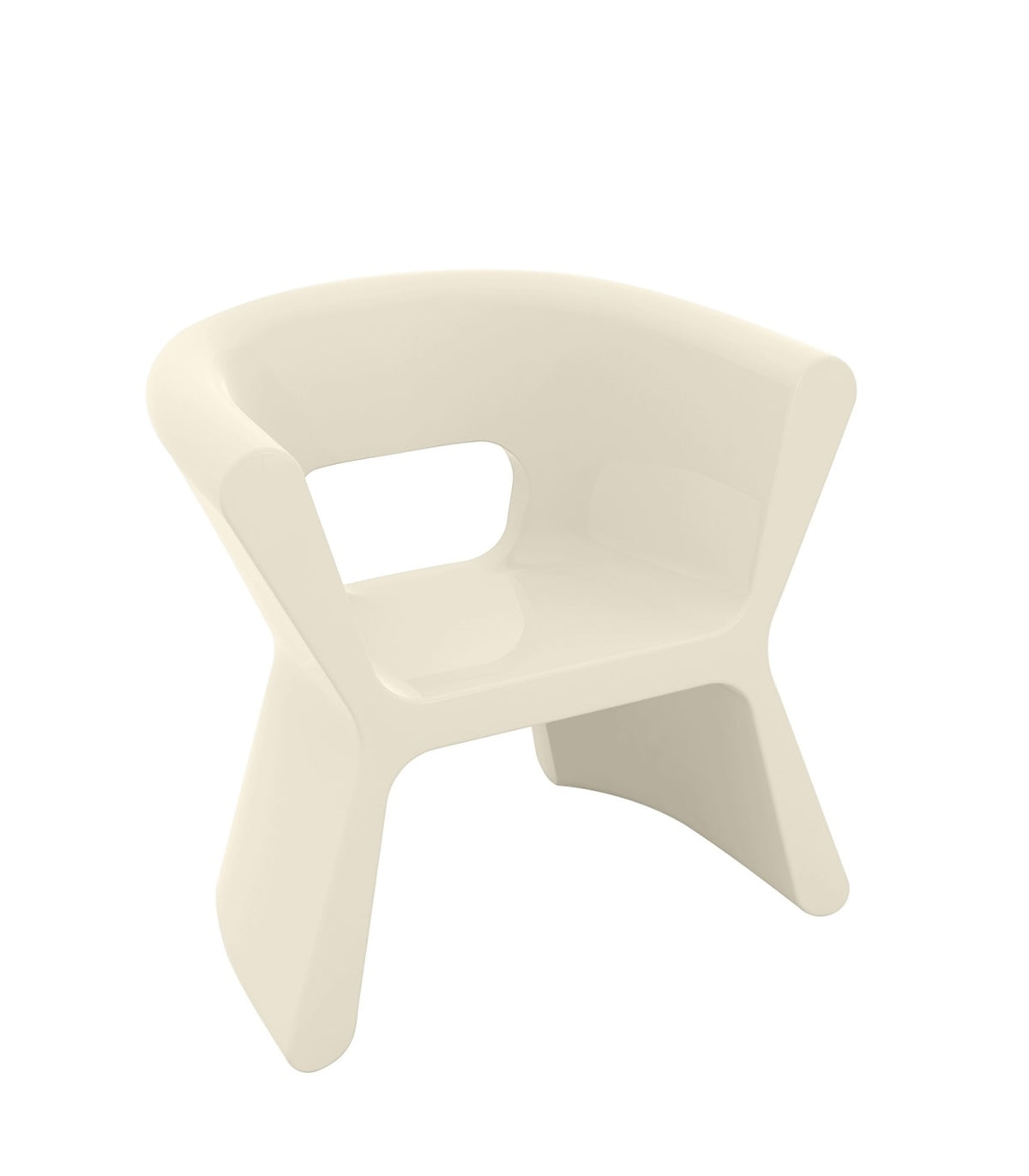 PAL VONDOM Design Armchair - Ecru Lacquered