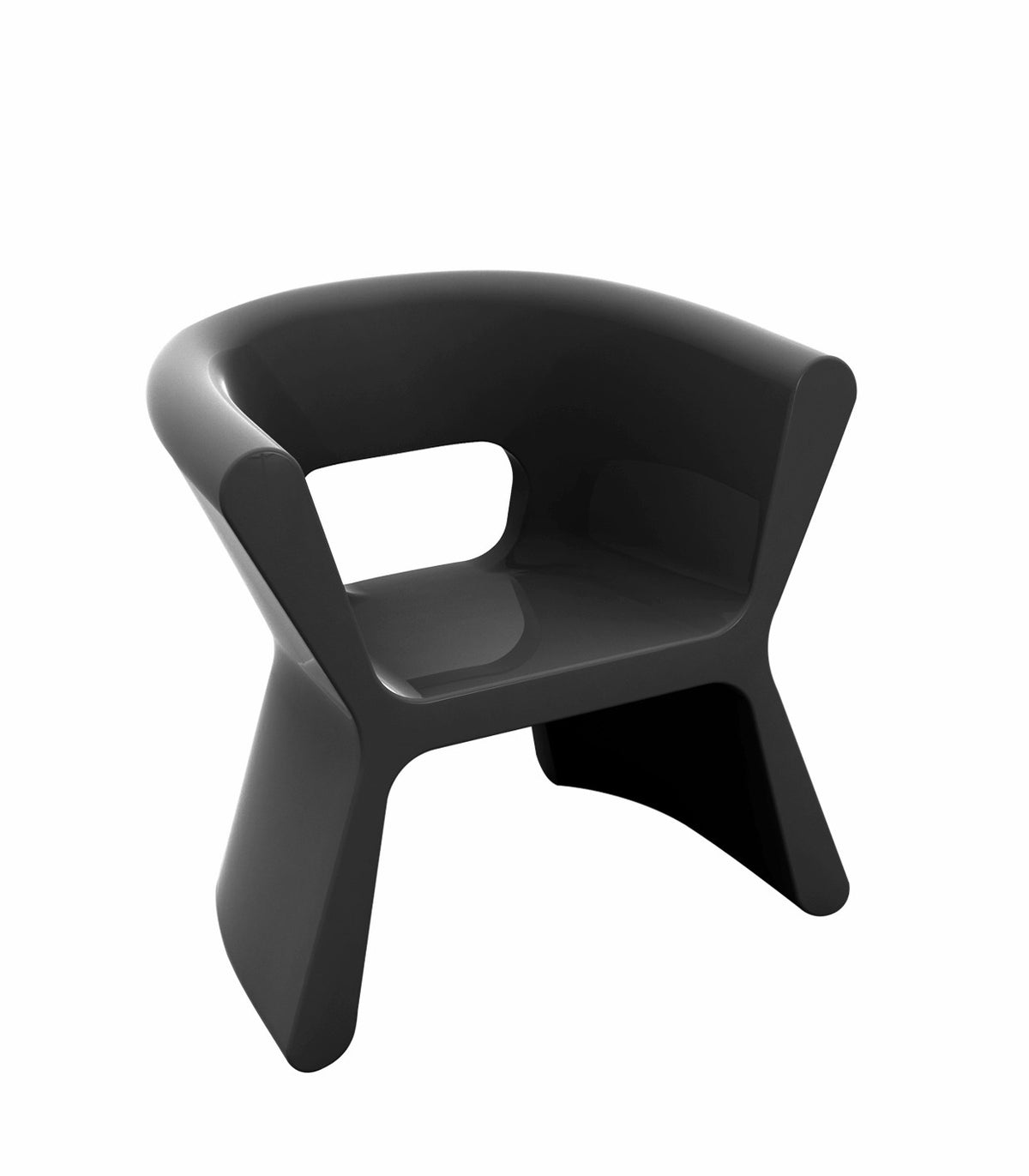 PAL VONDOM Design Armchair - Anthracite Lacquered