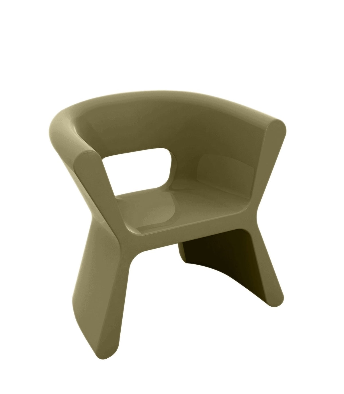 PAL VONDOM Design Armchair - Khaki Lacquered