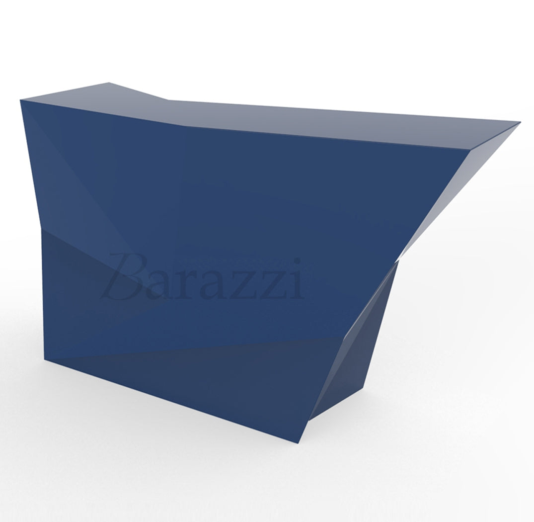 Faz Bar Latéral Bleu Laqué par Vondom